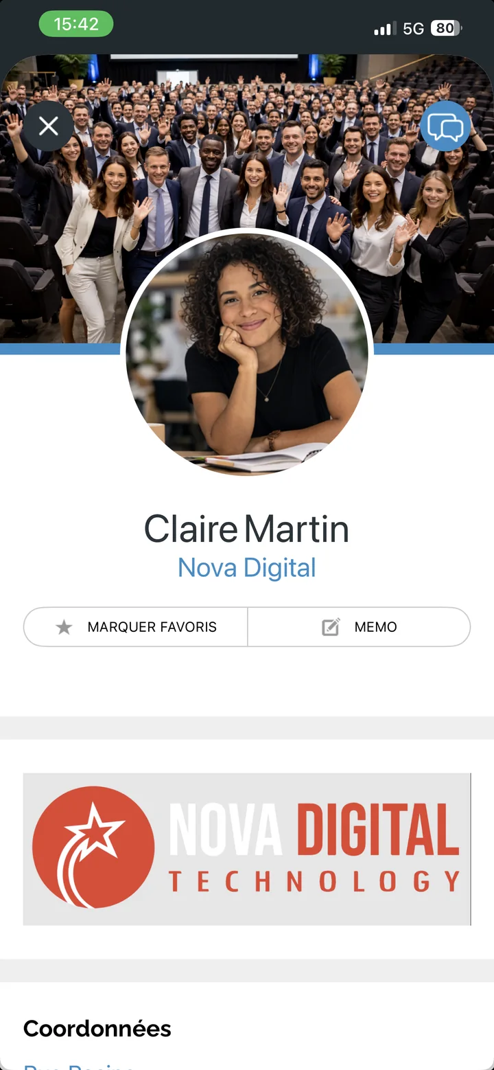 Fiche détaillée d’une membre